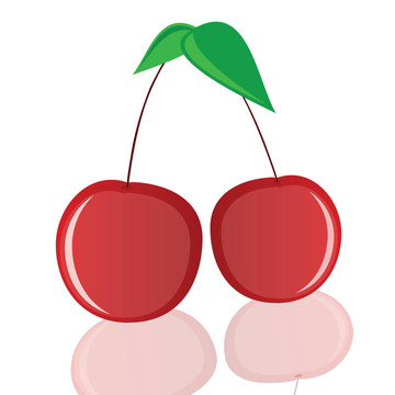 櫻桃紅色插畫(huà)