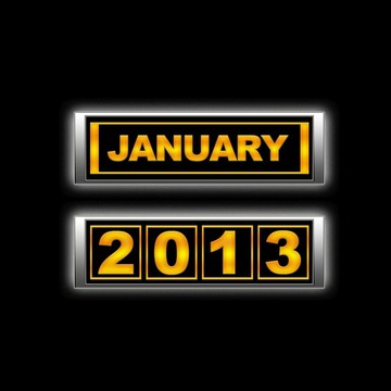 一月2013。