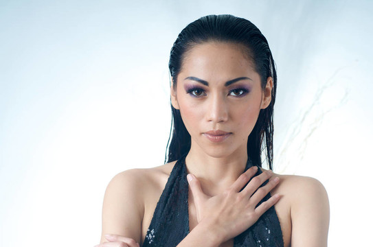 美麗亞洲女人肖像