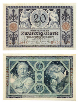古老的德國(guó)的錢(qián)