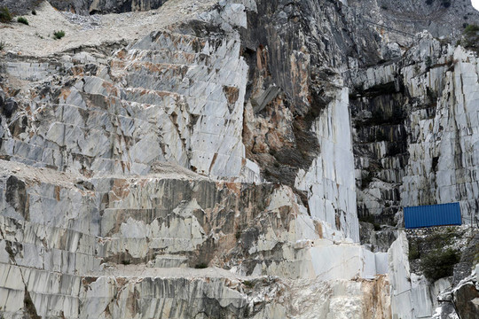 大理石采石場(chǎng)——濱海阿爾卑斯山脈；Carrara；托斯卡納；意大利