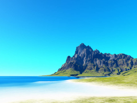 海灘風(fēng)景背景