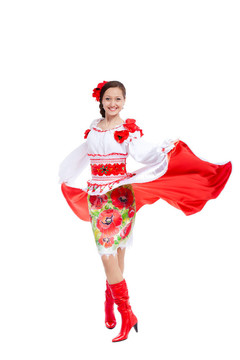 穿傳統(tǒng)衣服的女孩