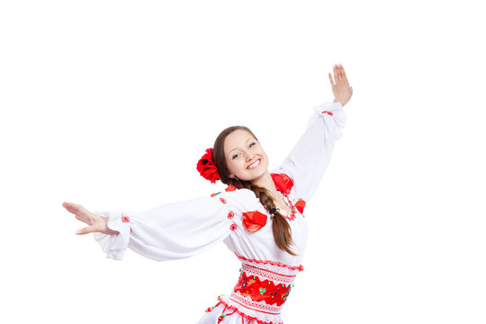 穿傳統(tǒng)衣服的女孩