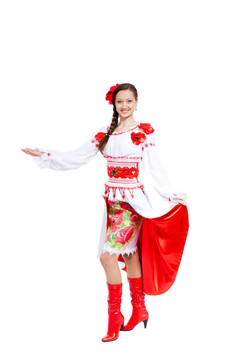 穿傳統(tǒng)衣服的女孩