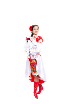 穿傳統(tǒng)衣服的女孩
