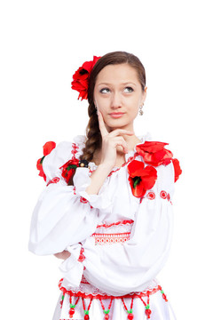 穿傳統(tǒng)衣服的女孩