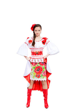 穿傳統(tǒng)衣服的女孩