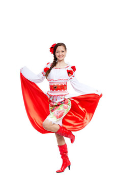 穿傳統(tǒng)衣服的女孩