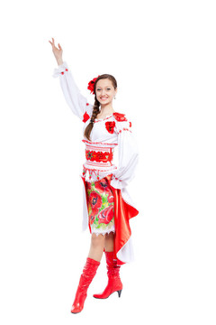 穿傳統(tǒng)衣服的女孩
