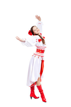 穿傳統(tǒng)衣服的女孩