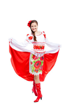 穿傳統(tǒng)衣服的女孩