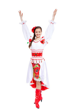 穿傳統(tǒng)衣服的女孩