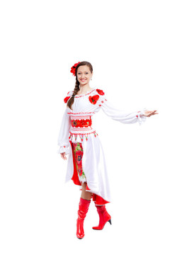 穿傳統(tǒng)衣服的女孩