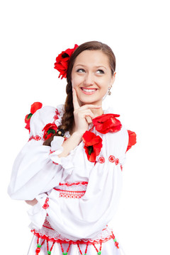 穿傳統(tǒng)衣服的女孩