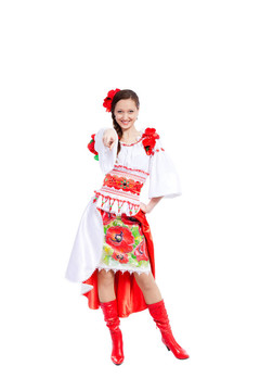 穿傳統(tǒng)衣服的女孩