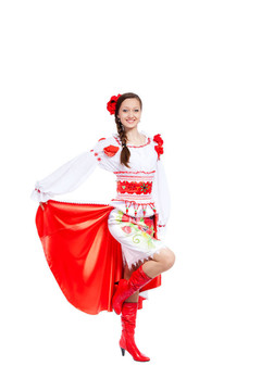 穿傳統(tǒng)衣服的女孩