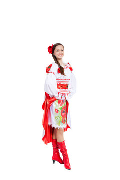 穿傳統(tǒng)衣服的女孩