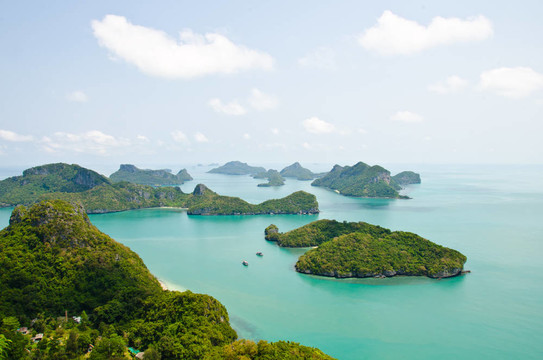 泰國灣島嶼與海洋。