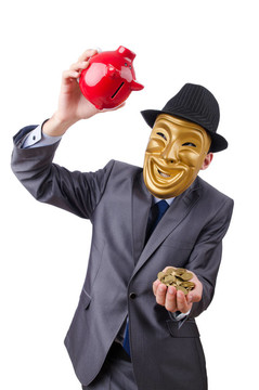 男子撲滿白