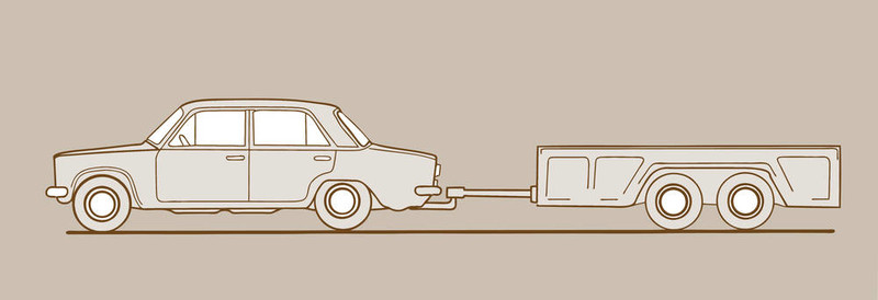 汽車(chē)在棕色背景掛；圖