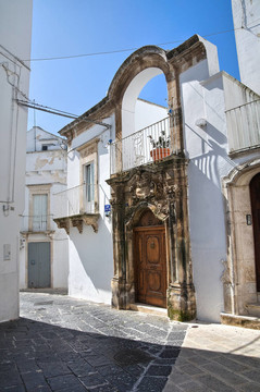 該宮殿。Martina Franca。普利亞。意大利.