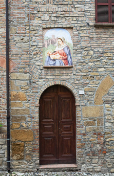 小巷。公司arquato。Emilia Romagna。意大利.