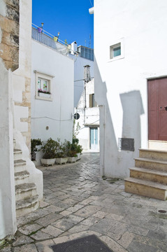 小巷。Martina Franca。普利亞。意大利.