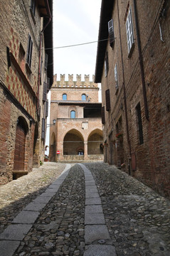 小巷。公司arquato。Emilia Romagna。意大利.
