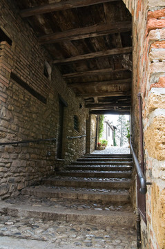小巷。公司arquato。Emilia Romagna。意大利.