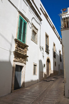 小巷。Martina Franca。普利亞。意大利.