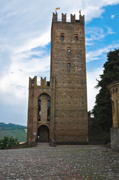 維迪城堡。公司arquato。Emilia Romagna。意大利.
