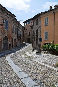小巷。公司arquato。Emilia Romagna。意大利.