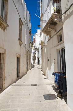 小巷。Martina Franca。普利亞。意大利.