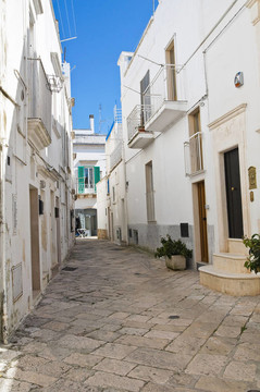 小巷。Martina Franca。普利亞。意大利.