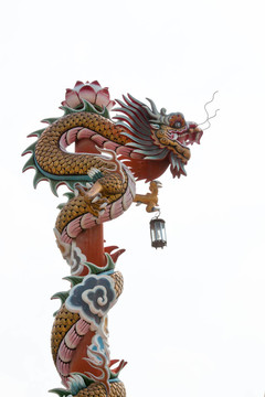中國式龍雕像