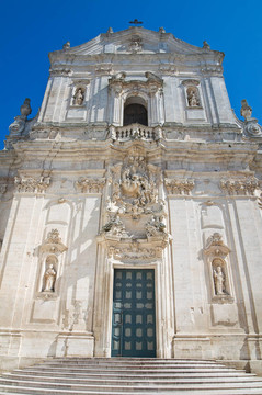 圣馬蒂諾大教堂。Martina Franca。普利亞。意大利.