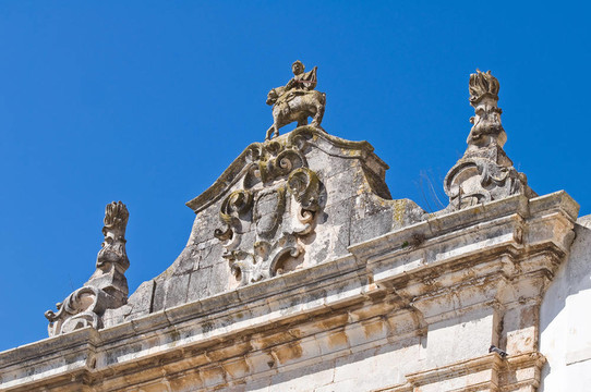 圣斯蒂法諾拱門。Martina Franca。普利亞。意大利.