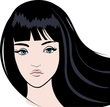 女孩的臉