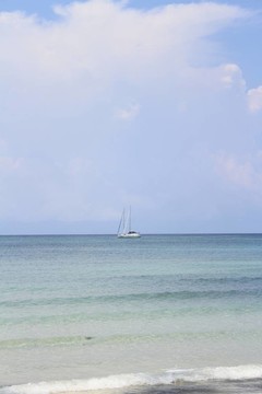 船在海上