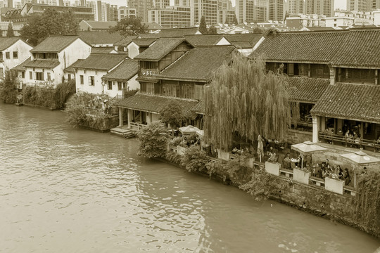 杭州運(yùn)河老房子