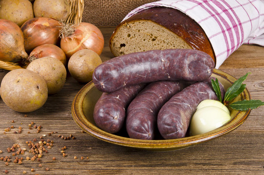 krupniok傳統(tǒng)血香腸在波蘭美食