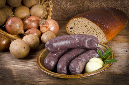 krupniok傳統(tǒng)血香腸在波蘭美食