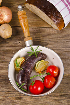krupniok傳統血香腸在波蘭美食