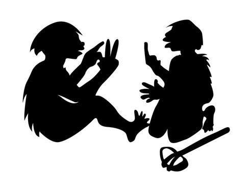 兩個(gè)穴居人
