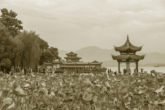 杭州西湖懷舊照片
