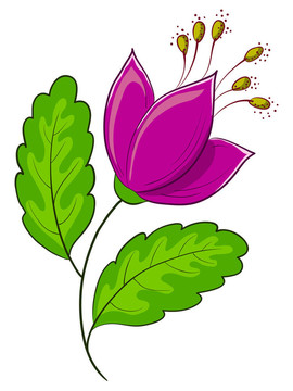 抽象的花朵