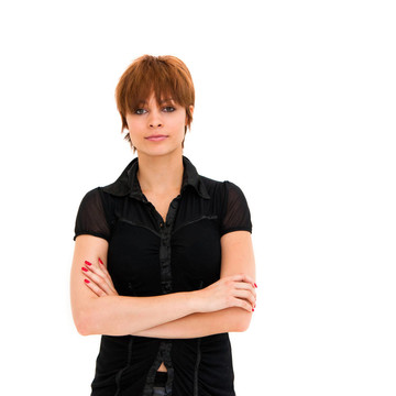 年輕迷人的女人肖像
