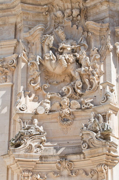 圣馬蒂諾大教堂。Martina Franca。普利亞。意大利.