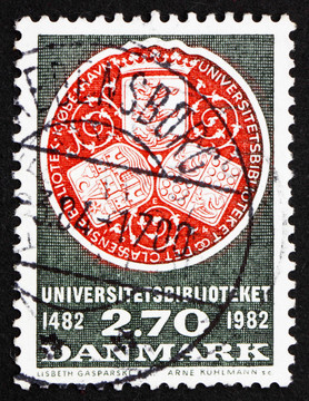 郵票丹麥1982封大學(xué)圖書館；copenhage